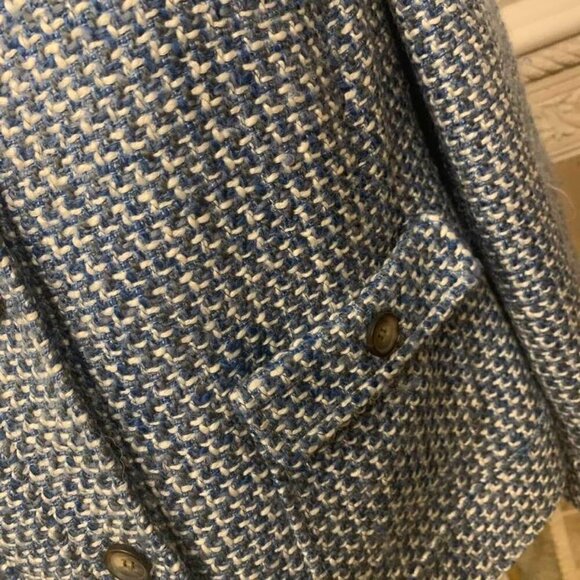 Talbots. Wool Blend Tweed Heavy Fuzzy Winter Jacket. Size 14W. WTC - Picture 3 of 6